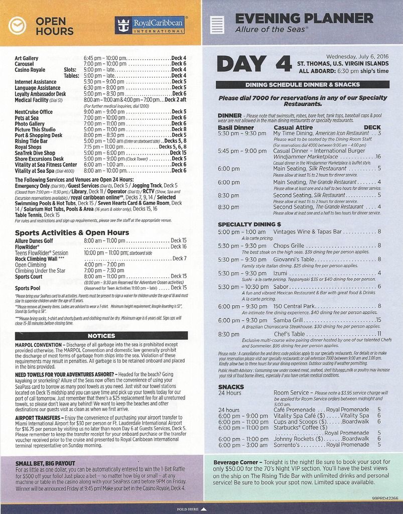 Dress code Anthem of the Seas Royal Caribbean International Cruise Critic Community